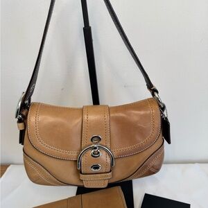 Coach SoHo Tan Leather Shoulder Bag